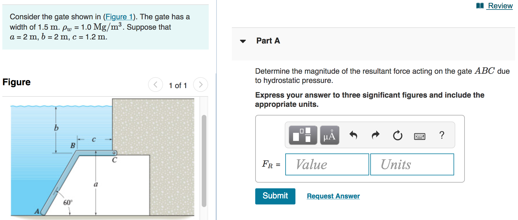 Solved Review Consider The Gate Shown In (Figure 1). The | Chegg.com