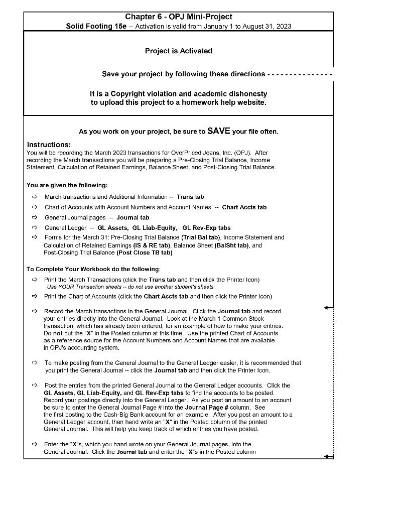 Chapter 6 OPJ MiniProject Solid Footing 15e