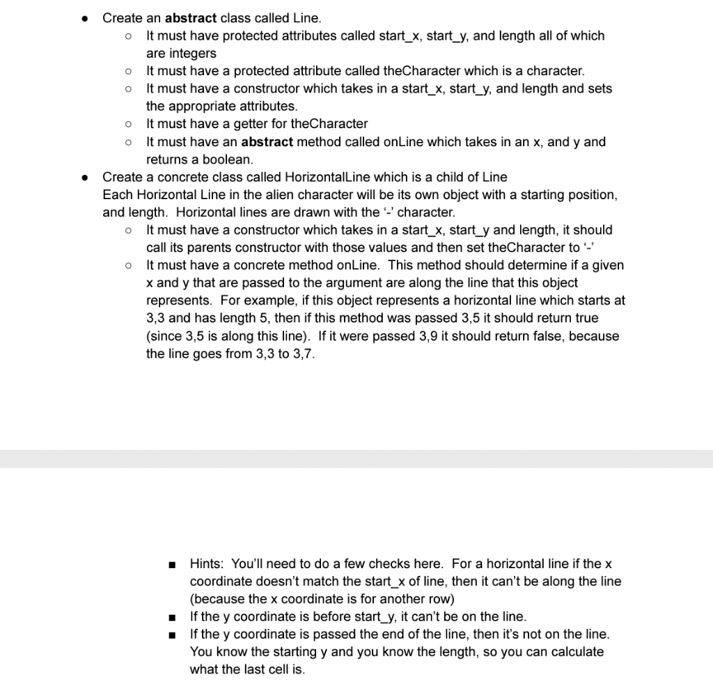 Solved I Have The Abstract Class, I Just Need The Concrete | Chegg.com