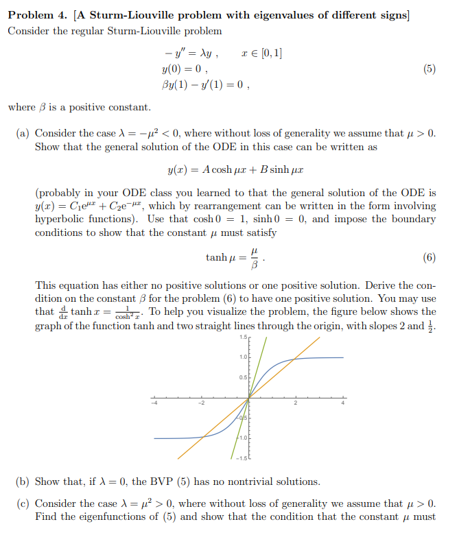 Solved Problem 4. (A SturmLiouville problem with