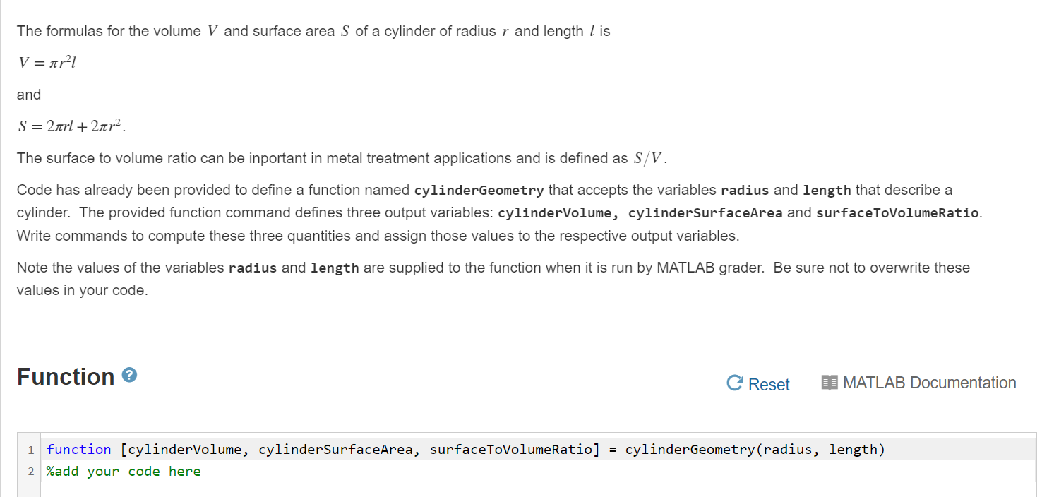 Solved The formulas for the volume V and surface area S of a | Chegg.com