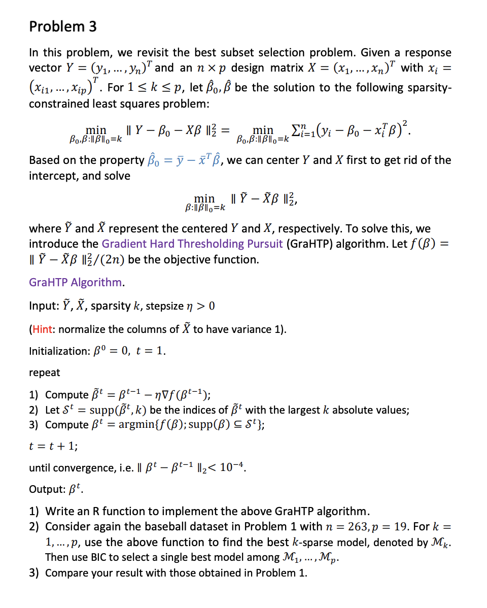 Problem 3 In This Problem We Revisit The Best Sub Chegg Com