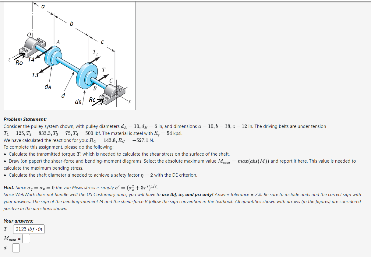 Solved Problem Statement: Consider The Pulley System Shown, | Chegg.com