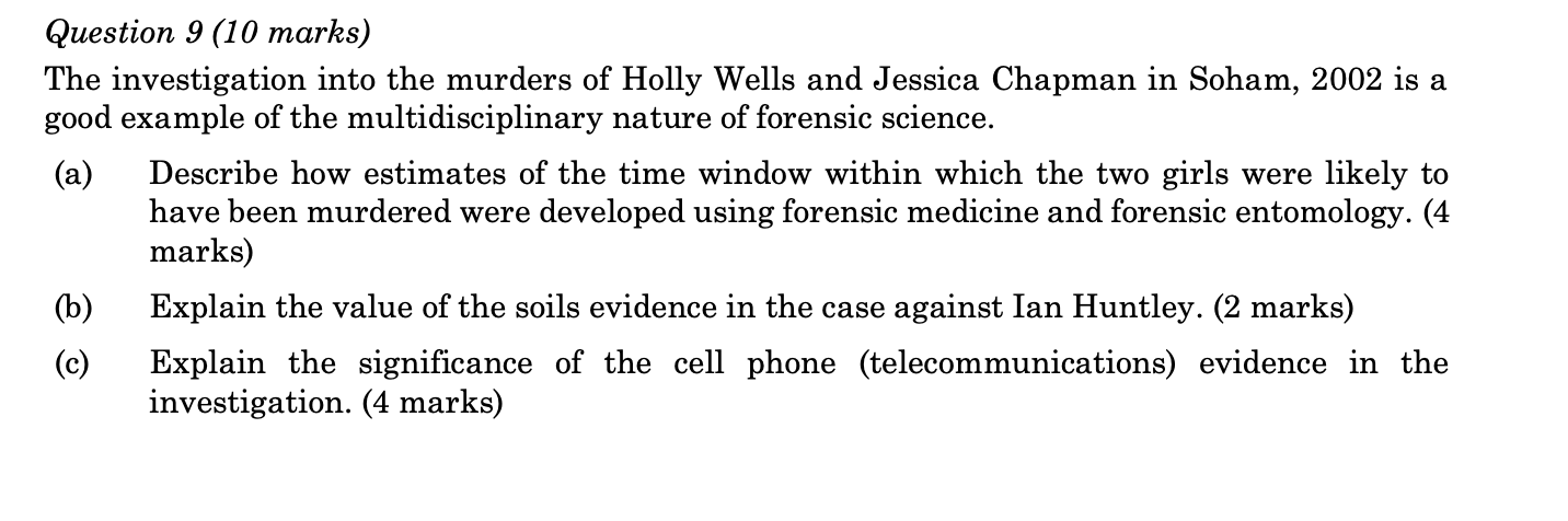 Solved Question 5 (12 marks) (a) Explain the significance of | Chegg.com