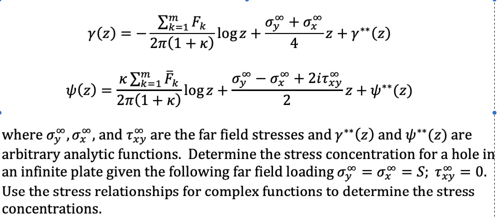 The general solution form for problems in an infinite | Chegg.com