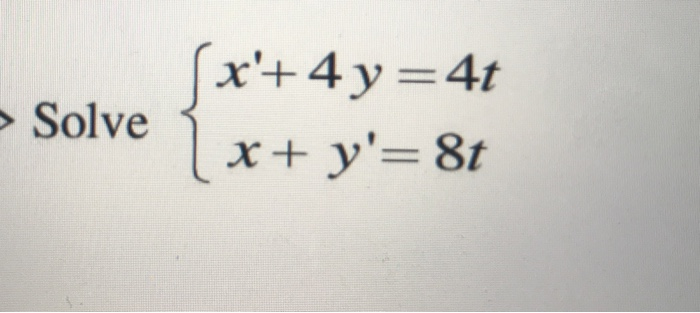Solved Please solve the following differential equation | Chegg.com