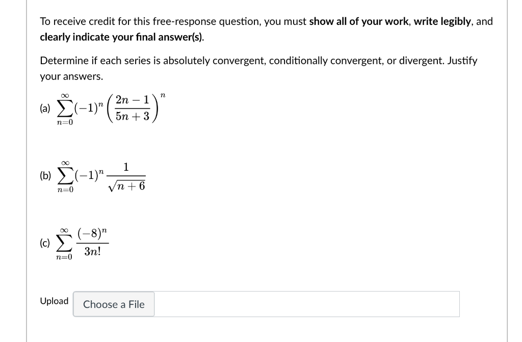 Solved To receive credit for this free-response question, | Chegg.com