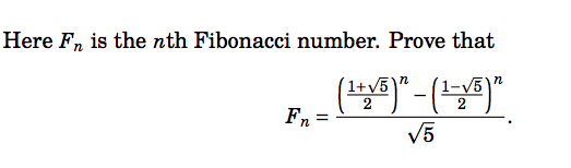 Solved Here Fn is the nth Fibonacci number. Prove that n | Chegg.com