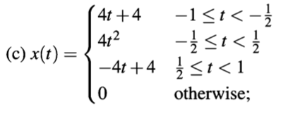 Solved For each function x given below, find a single | Chegg.com