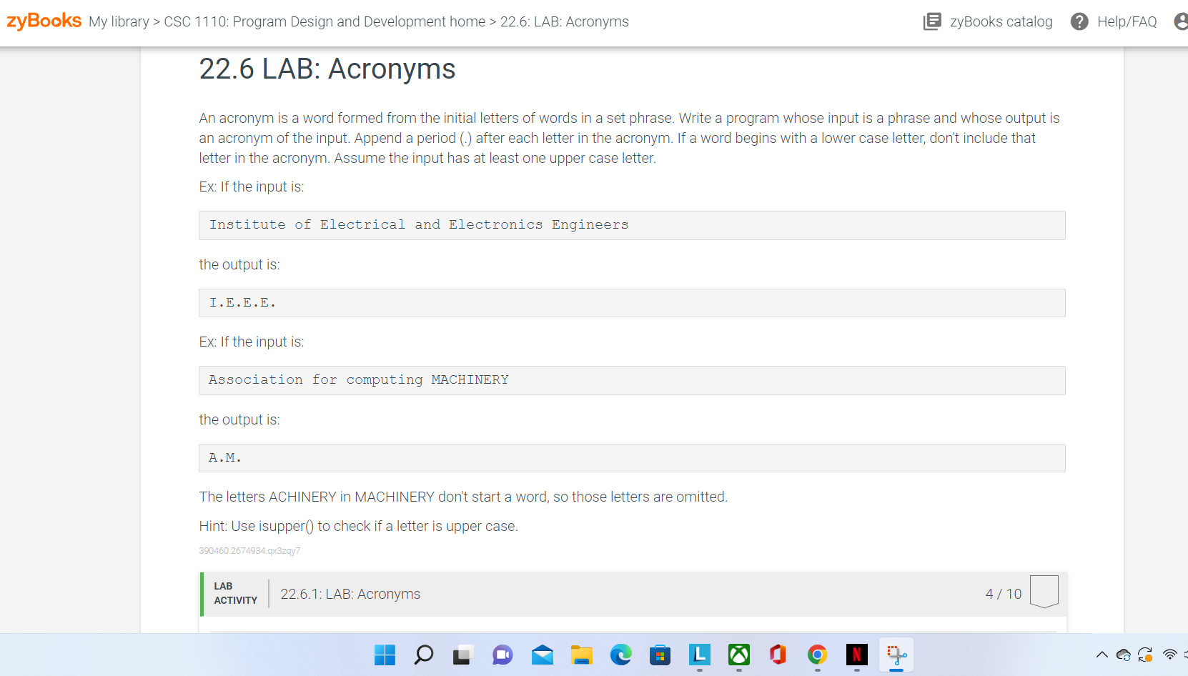 solved-an-acronym-is-a-word-formed-from-the-initial-letters-chegg