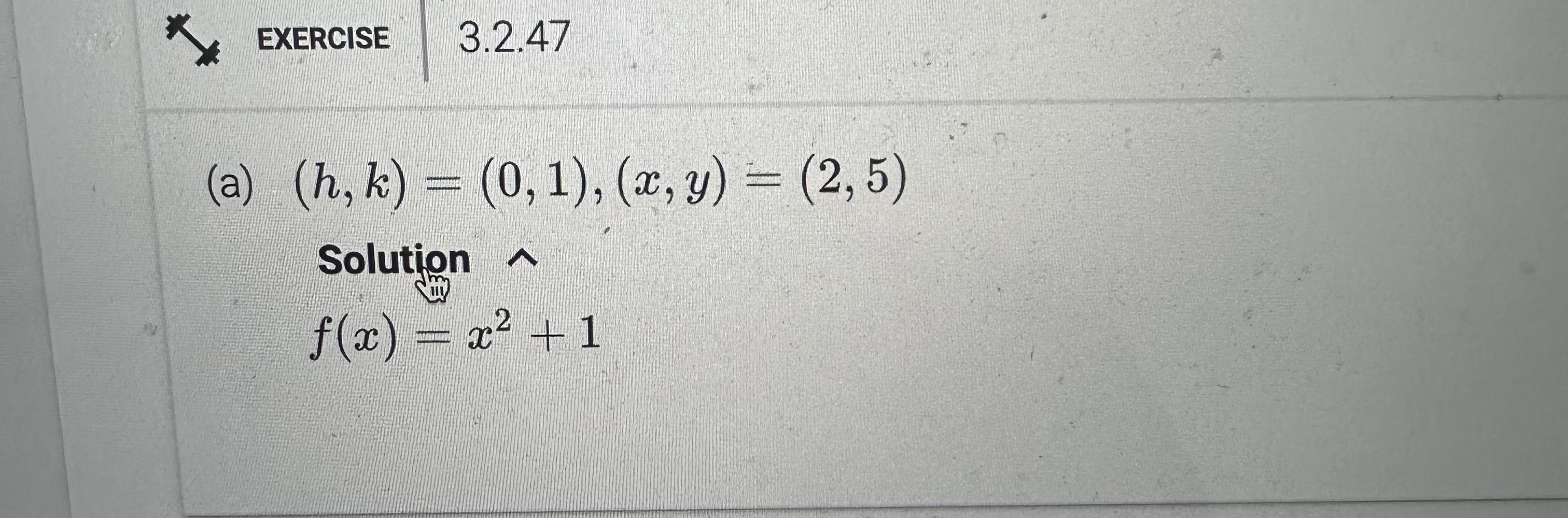 Solved Use The Vertex H K And A Point On The Graph Y Chegg Com