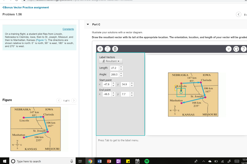 Solved On a training flight, a student pilot flies from