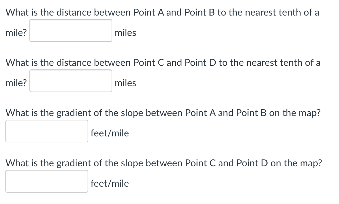 Solved What is the distance between Point A and Point B to | Chegg.com