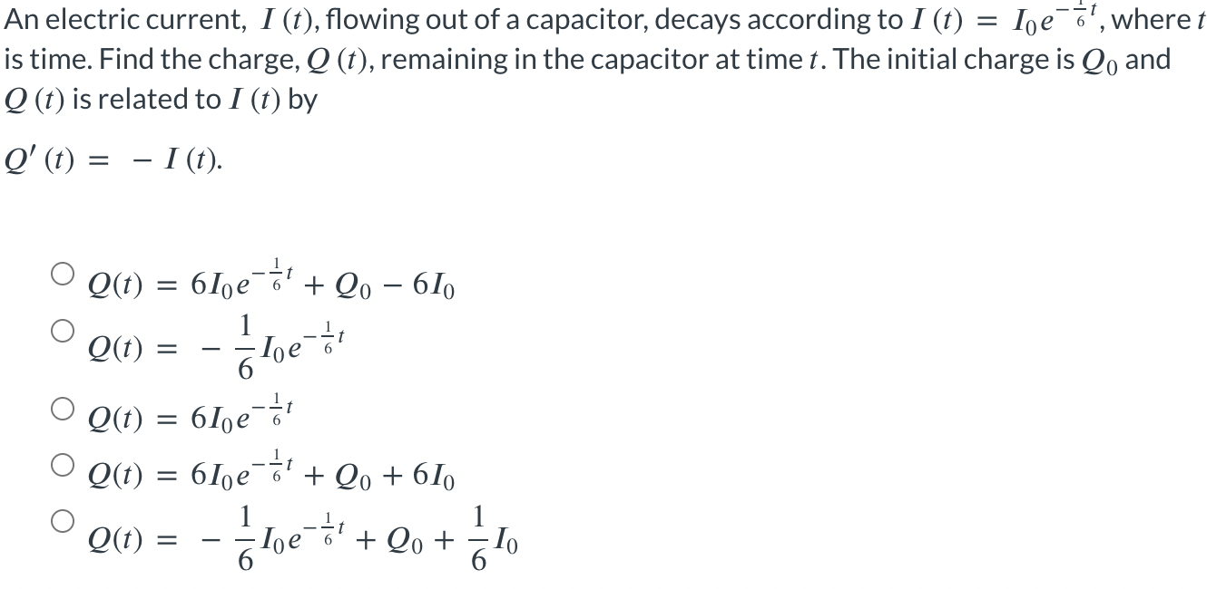 Solved An Electric Current It ﻿flowing Out Of A