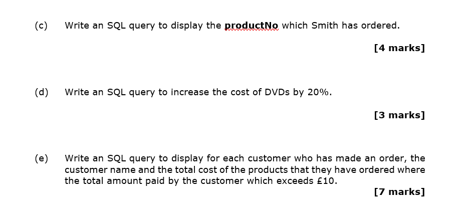 Solved QUESTION 2 Create tables with data shown below and | Chegg.com