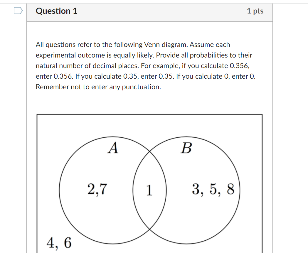 Solved D Question 1 1 pts All questions refer to the | Chegg.com