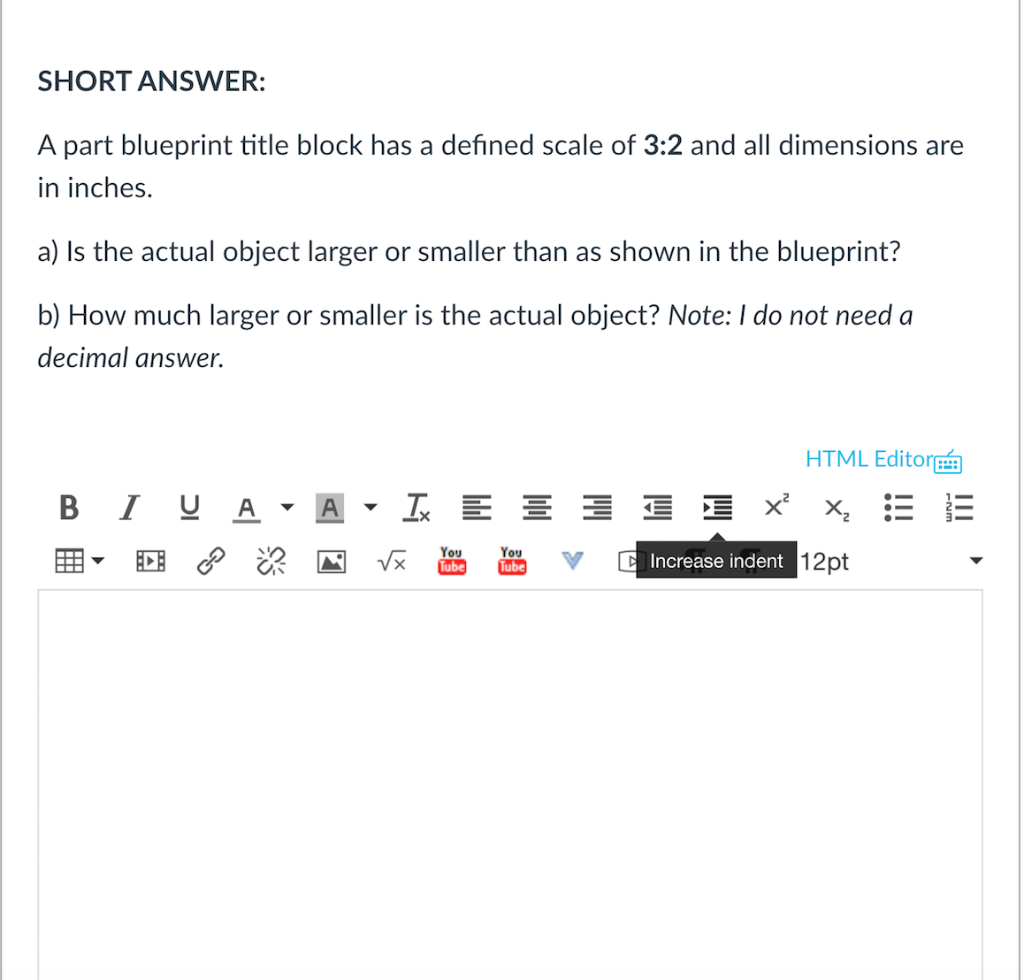 Solved SHORT ANSWER: A part blueprint title block has a | Chegg.com