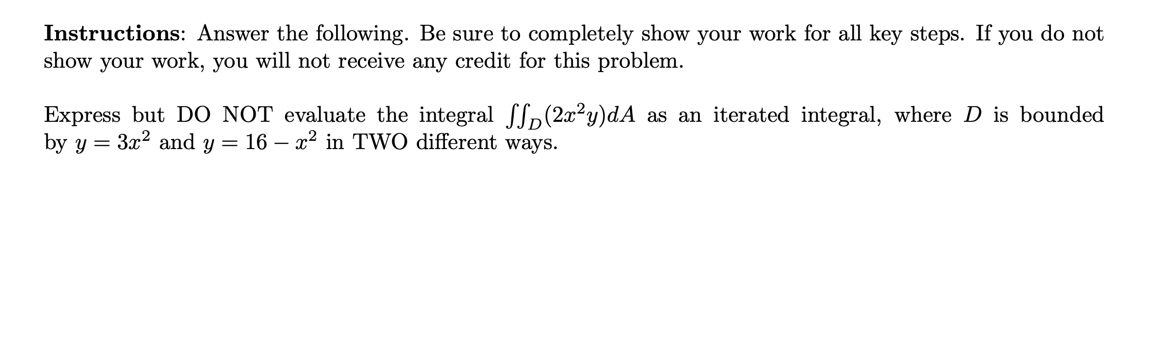 Solved Instructions: Answer the following. Be sure to | Chegg.com