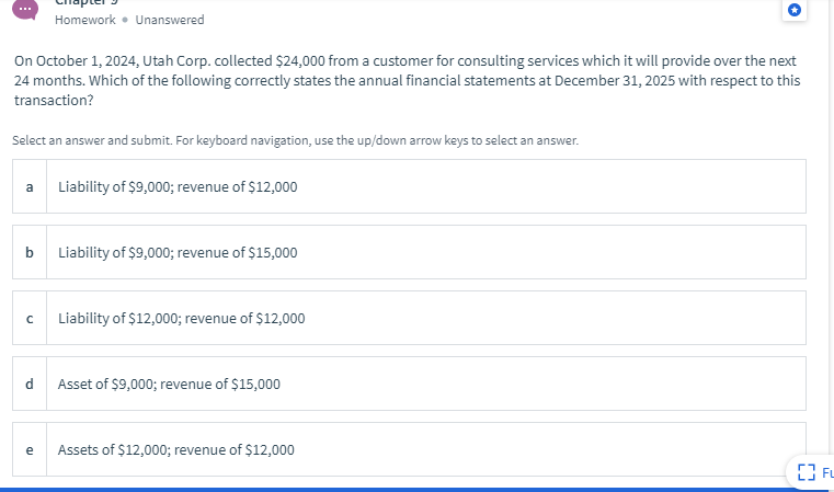 Solved Homework. Unanswered On October 1, 2024, Utah | Chegg.com