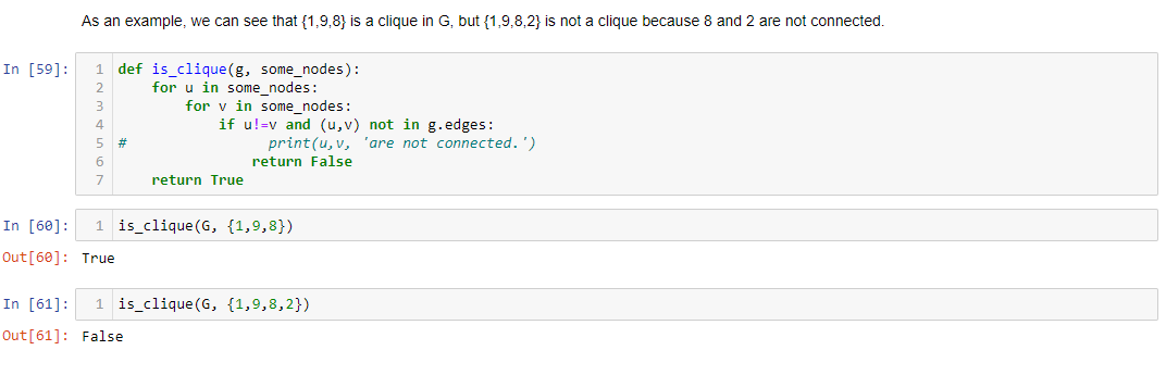 PART II --Detecting cliques in a social network A | Chegg.com