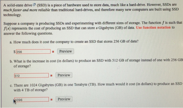 Solved A solid-state drive (SSD) is a piece of hardware used | Chegg.com
