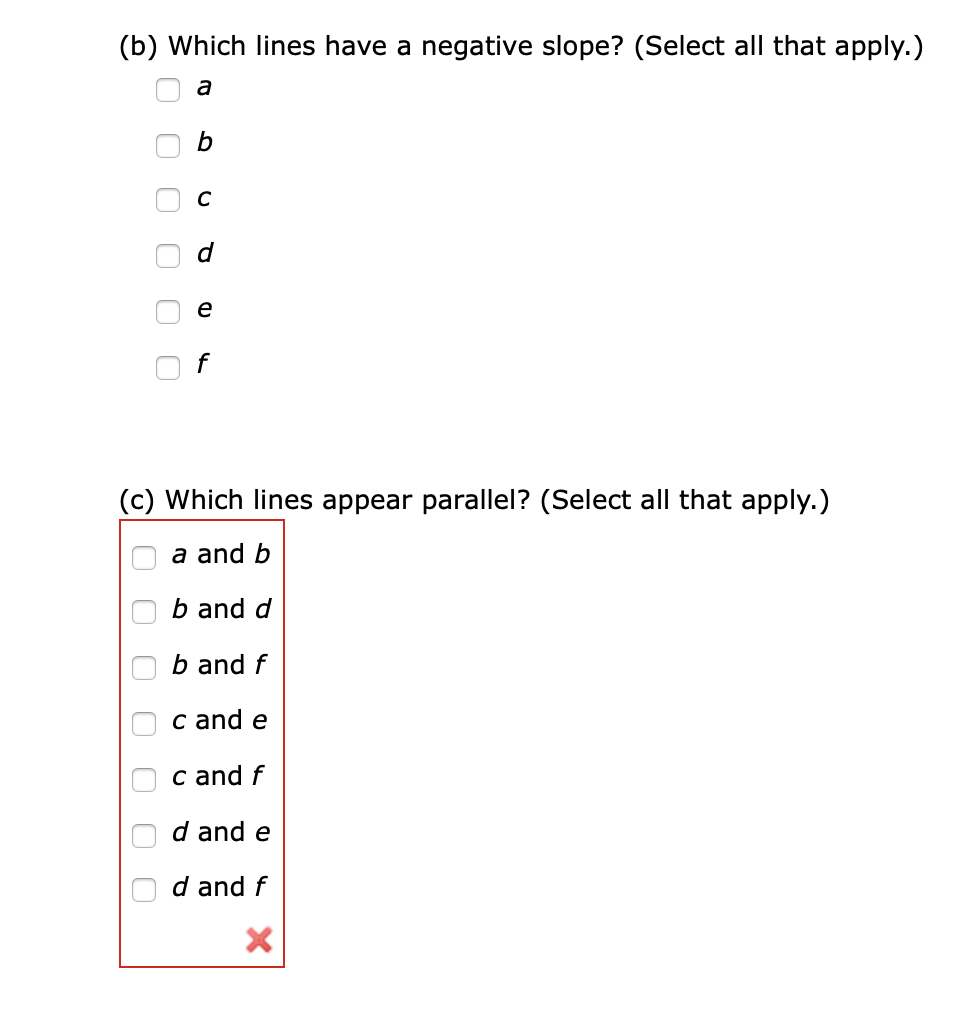 Solved Several Lines (labeled A – F) Are Shown In The Figure | Chegg.com