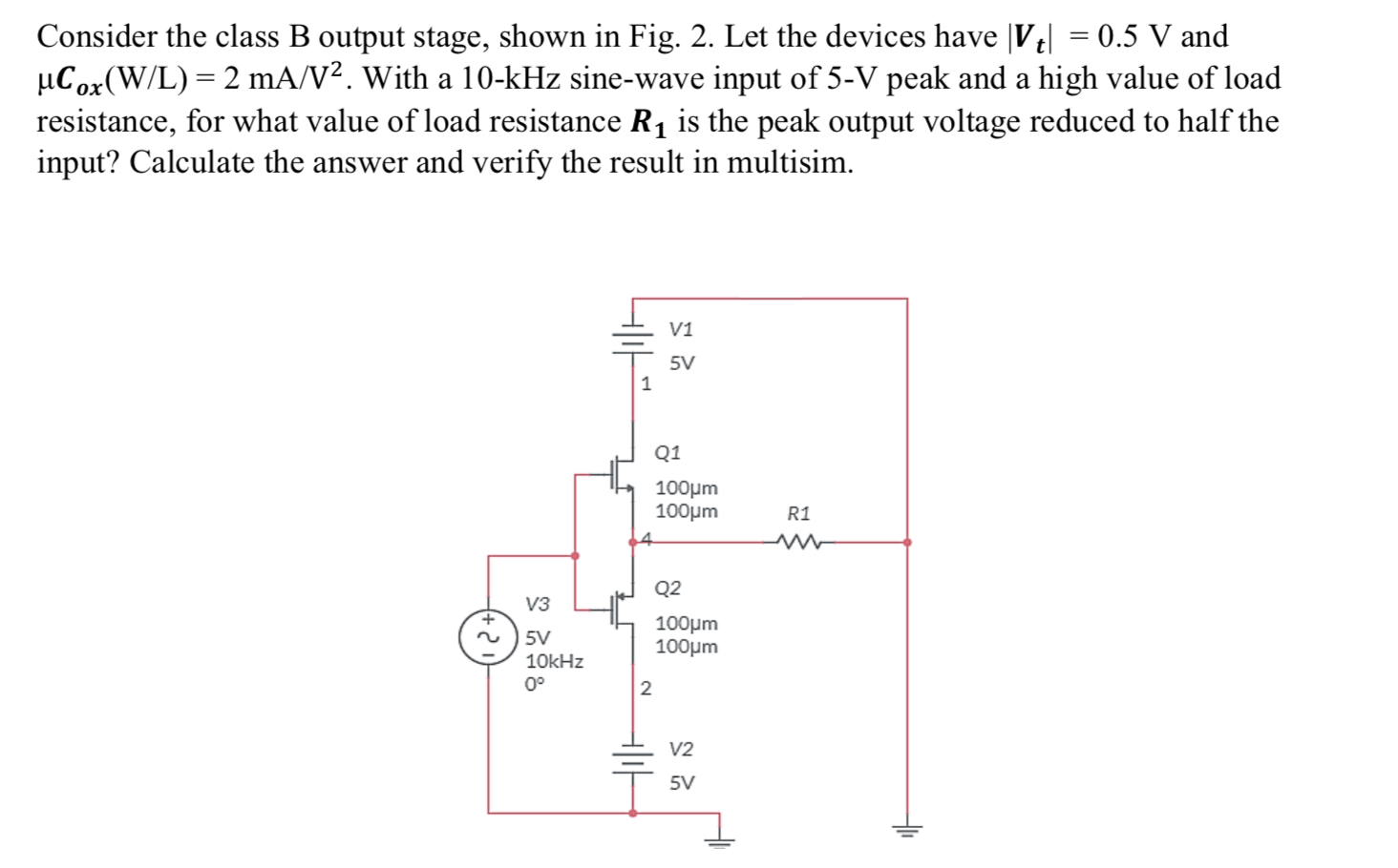 Solved Electronics 2 Please solve it clearly with | Chegg.com