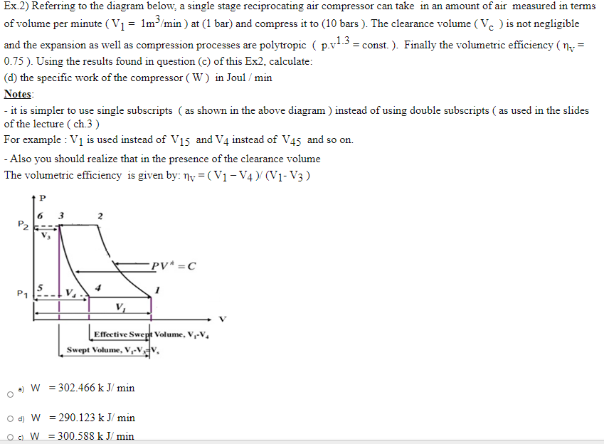 Solved Ex. 2) Referring to the diagram below, a single stage | Chegg.com