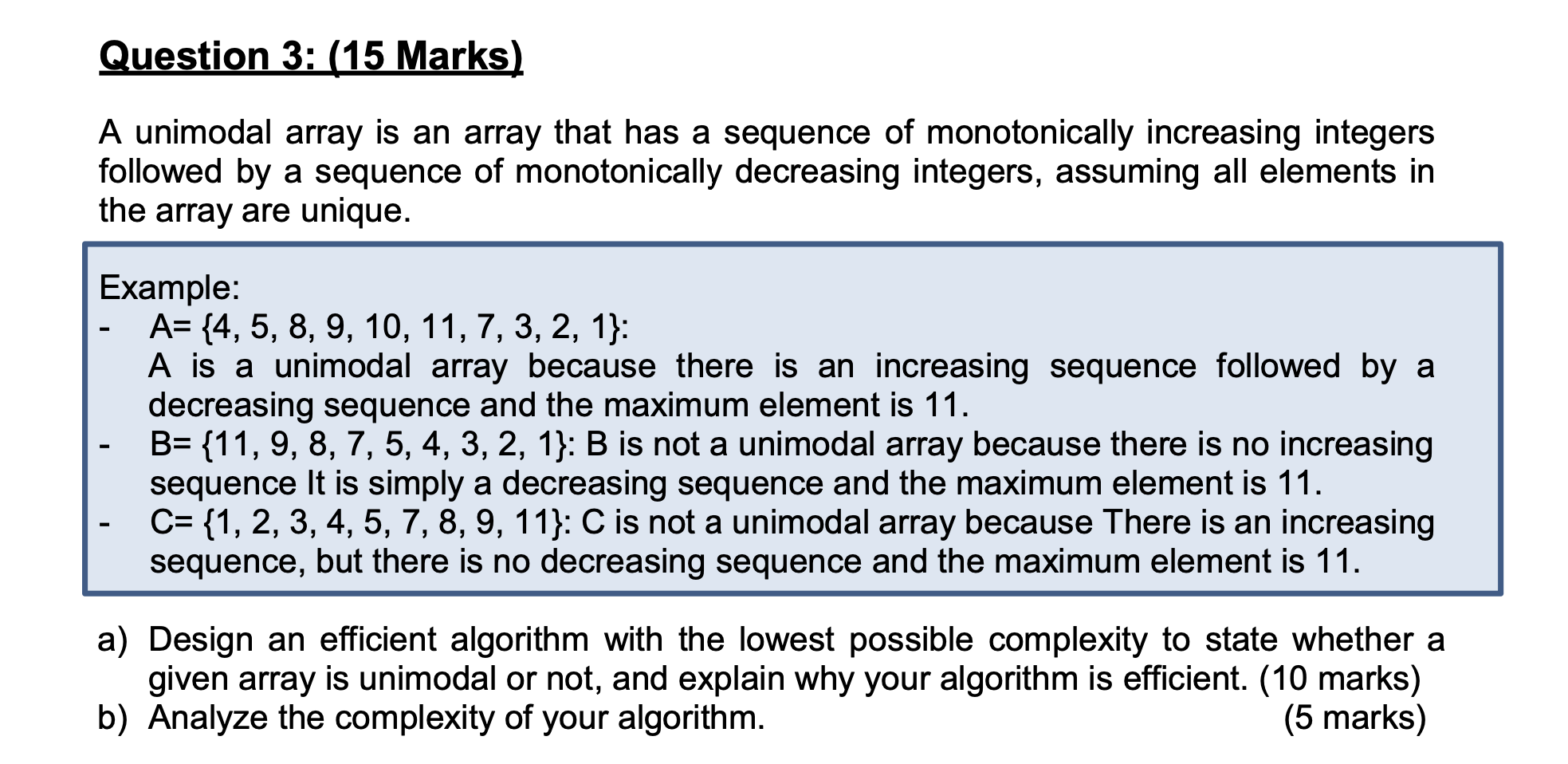 Solved I need the algorithm and the complexity, and python | Chegg.com