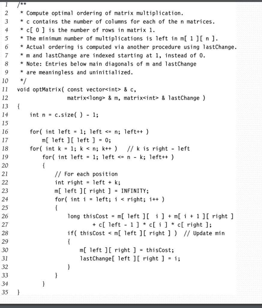 Solved Find optimal order of matrix multiplications using | Chegg.com