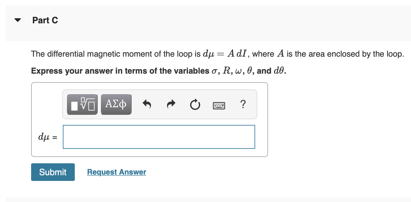 Solved Determine the magnetic moment μ⃗μ→ of a | Chegg.com