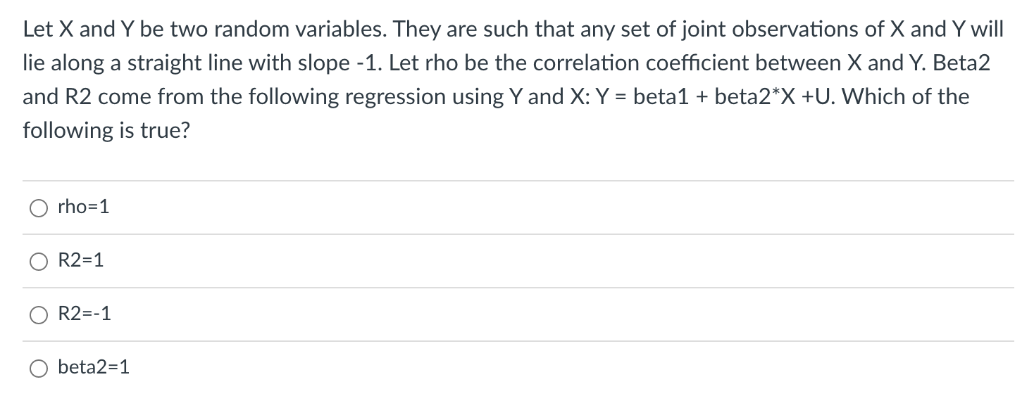 Solved Let X and Y be two random variables. They are such | Chegg.com