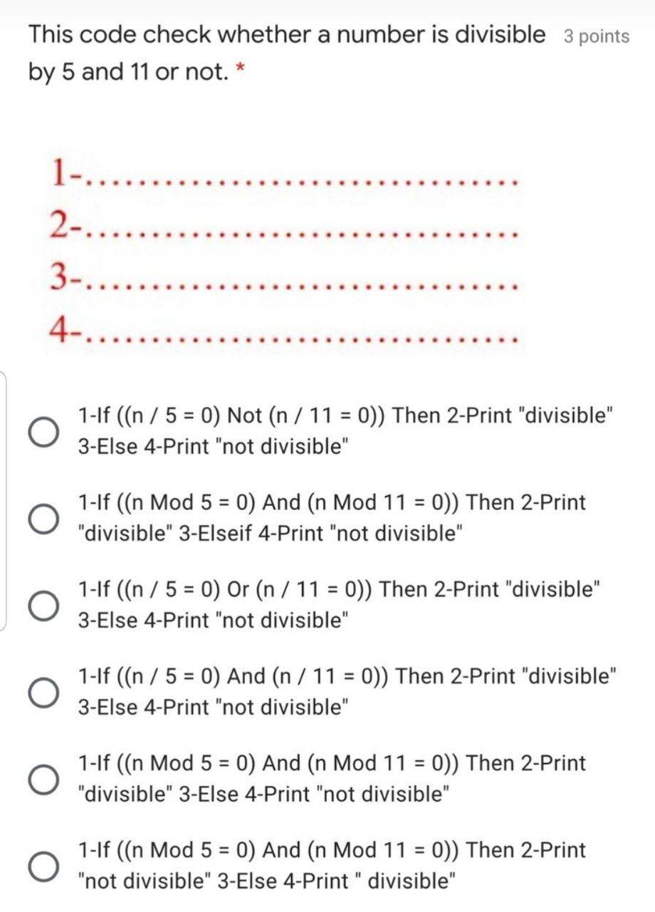 Solved This code check whether a number is divisible 3 | Chegg.com