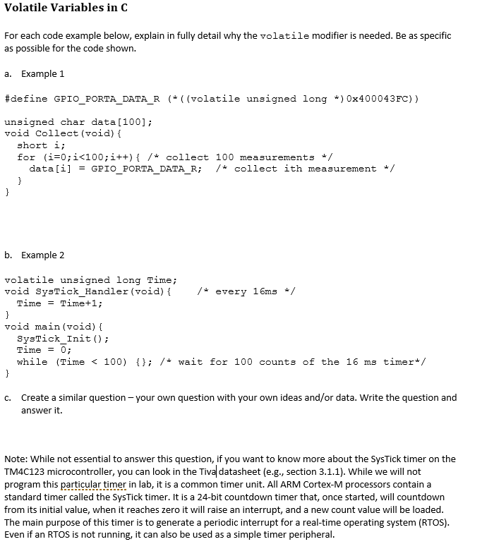 c volatile assignment