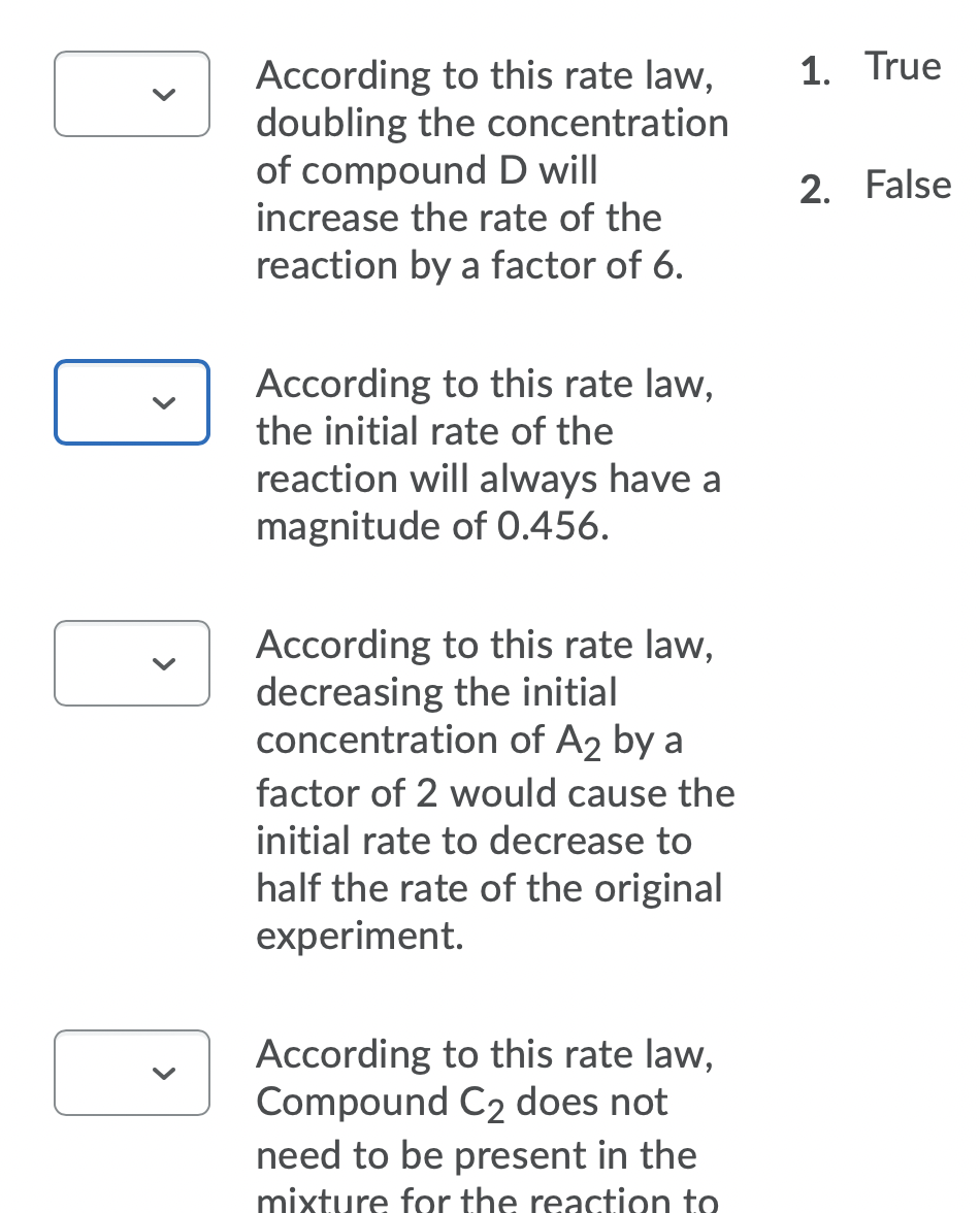 Solved Part B - Rate Law Expression - When A Known Reaction | Chegg.com