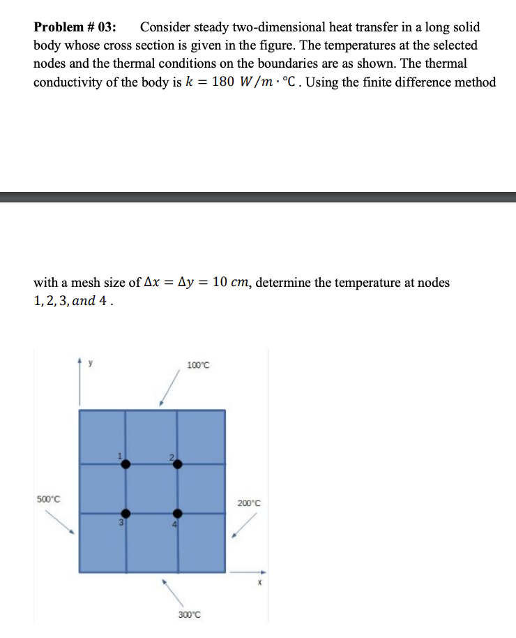 Solved Problem 03 Consider Steady Two Dimensional Heat 5450