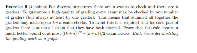 Solved Exercise 9 [4 pointsFor discrete structures there are | Chegg.com