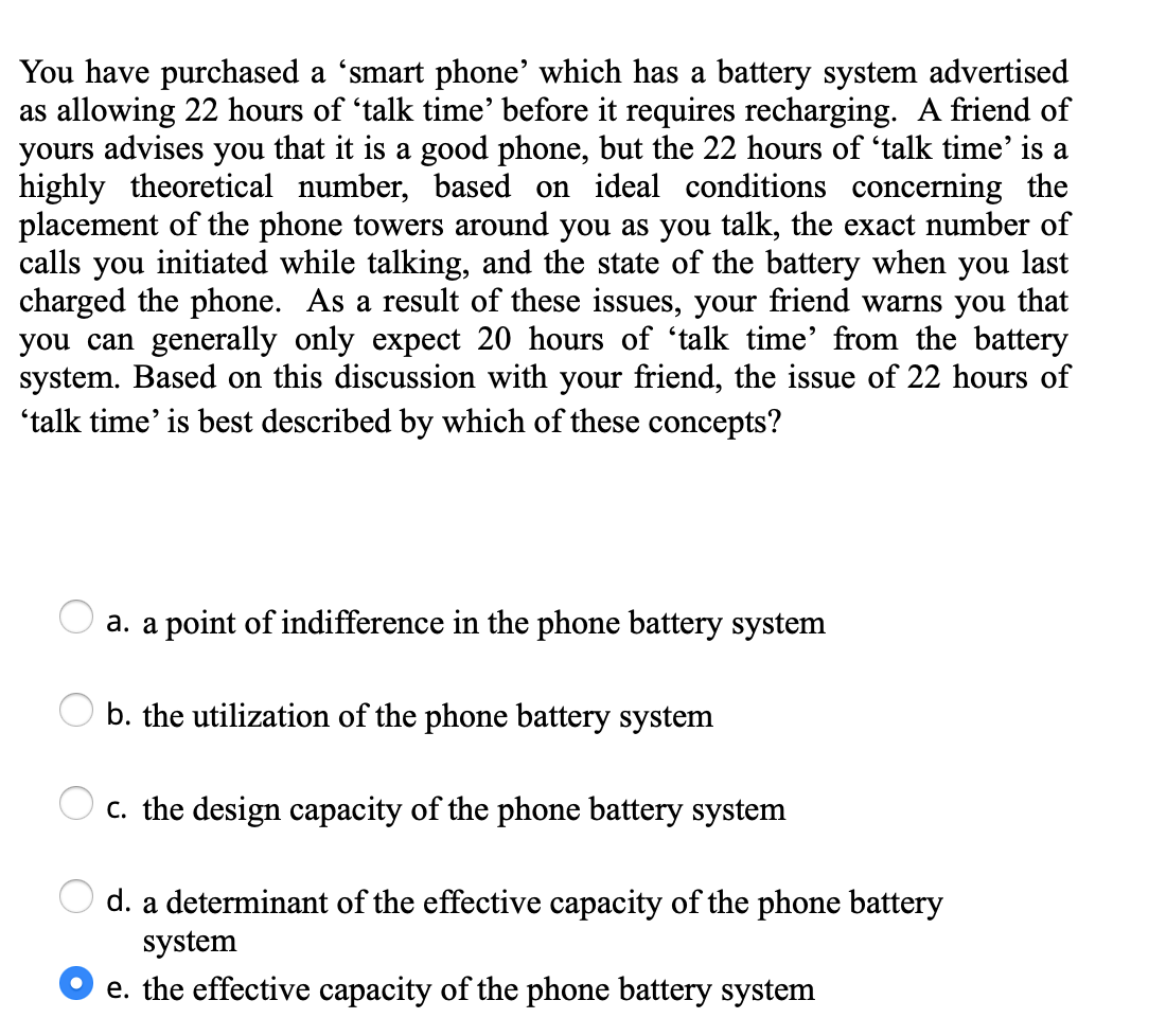 Solved You Have Purchased A “smart Phone' Which Has A | Chegg.com