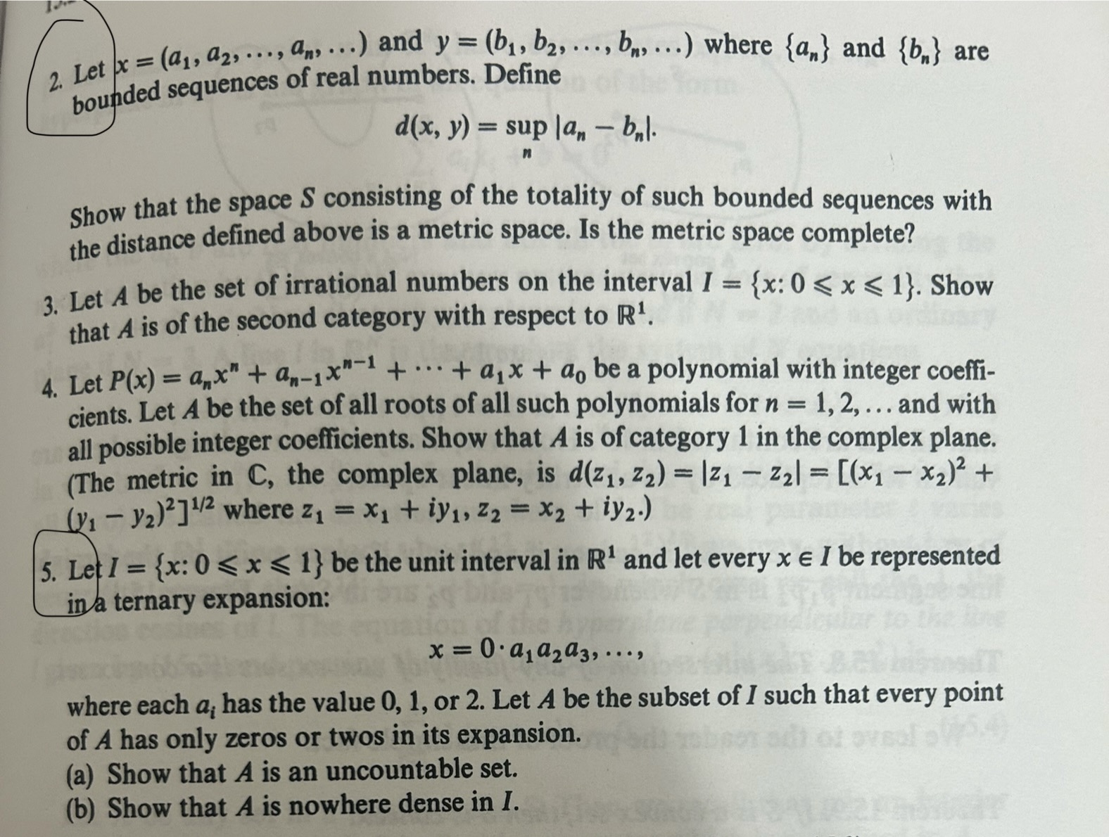 Solved 2. Let X=(a1,a2,…,an,…) And Y=(b1,b2,…,bn,…) Where | Chegg.com