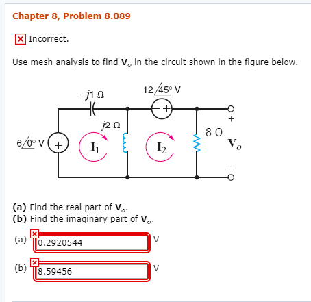 Solved Use Mesh analysis to find Vo in the circuit showen in | Chegg.com