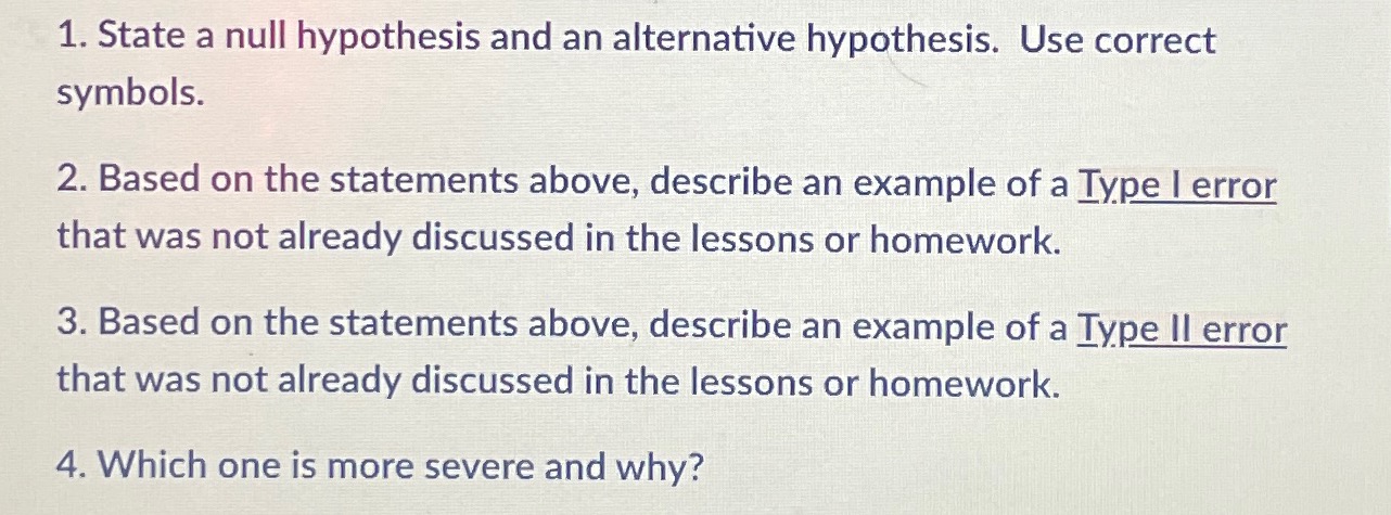 null hypothesis example in real life