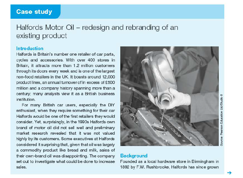 Solved Halfords motor oil case study 1discuss how Halfords