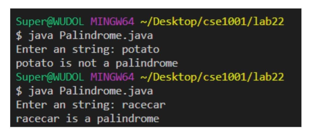 Solved Write a program named Palindrome.java that prompts | Chegg.com
