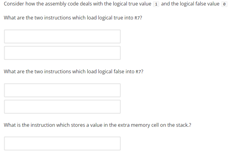 Solved Consider how the assembly code deals with the logical | Chegg.com