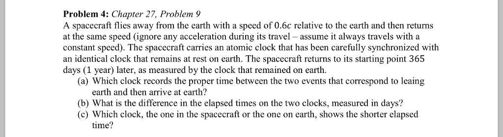 Solved Problem 4: Chapter 27, Problem 9 A spacecraft flies | Chegg.com