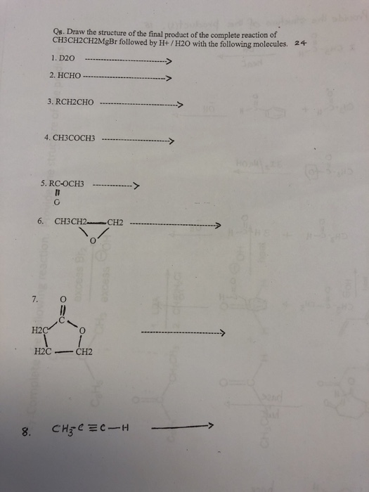 Solved Os. Draw the structure of the final product of the | Chegg.com