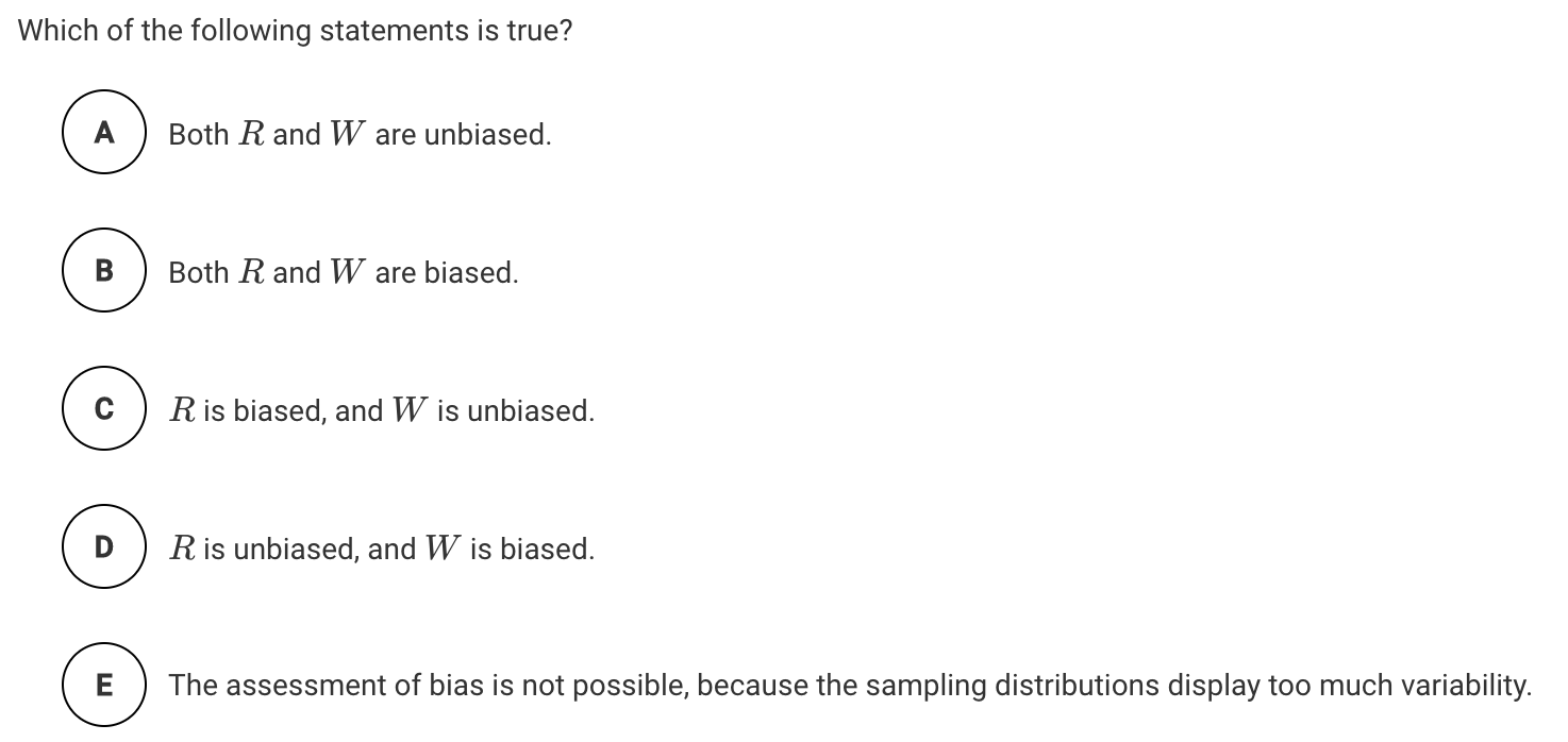 The Following Graphs Show The Sampling Distributions Chegg Com