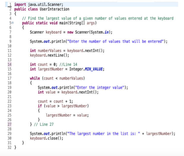 Solved Help with a Java homework question:The program below | Chegg.com