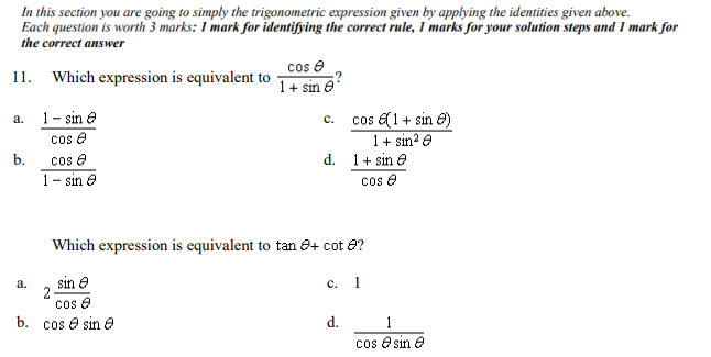 Solved In this section you are going to simply the | Chegg.com