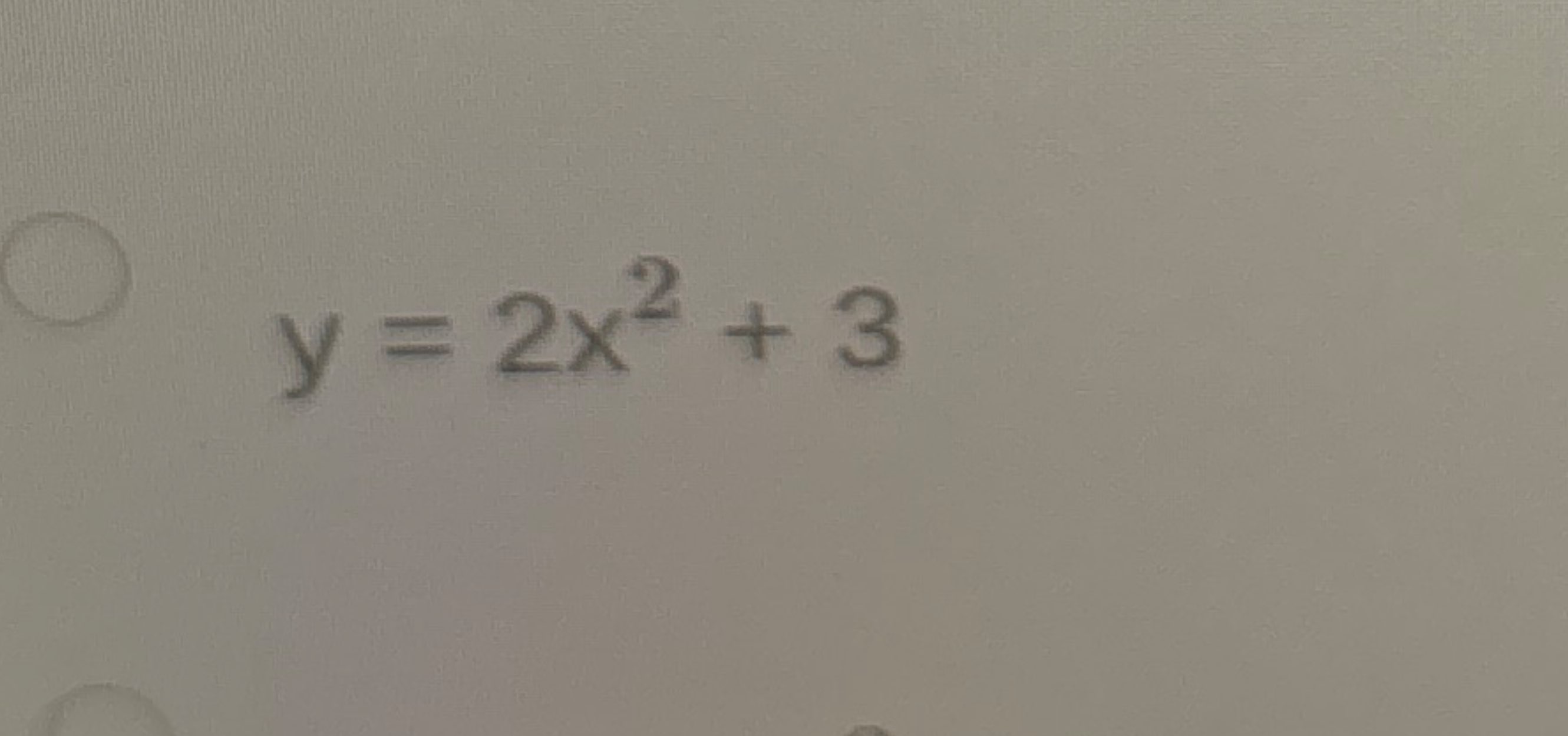 How To Graph Y 2x2 3